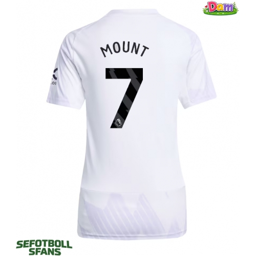 Manchester United Mason Mount #7 Bortatröja Kvinnor 2025-26 Kortärmad